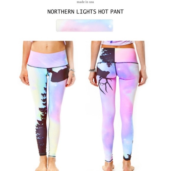 teeki Pants - Teeki Northern Lights Hot Pant Leggings Size M